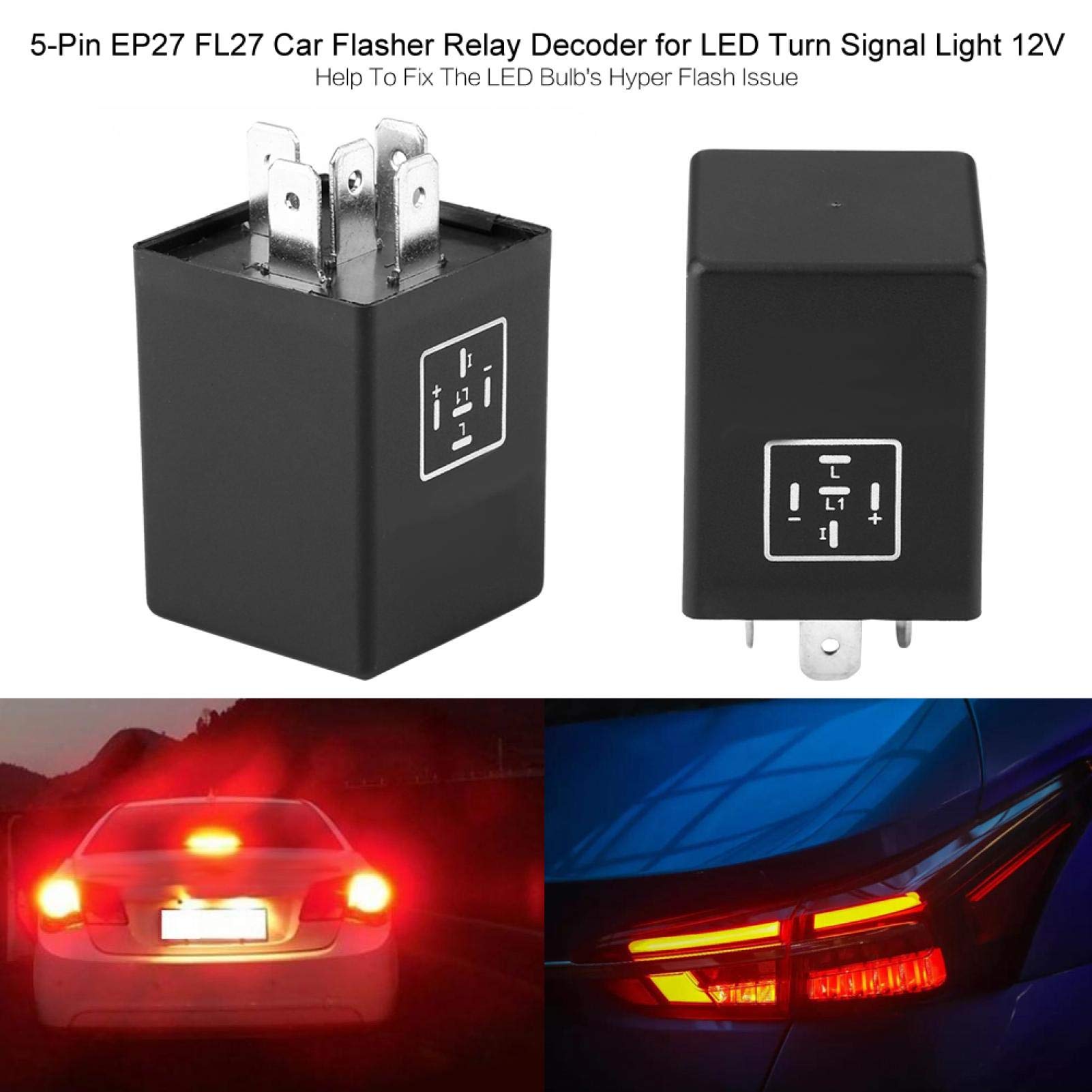 Amazon.co.jp: ウインカーリレー LEDフラッシャーリレー ウィンカー